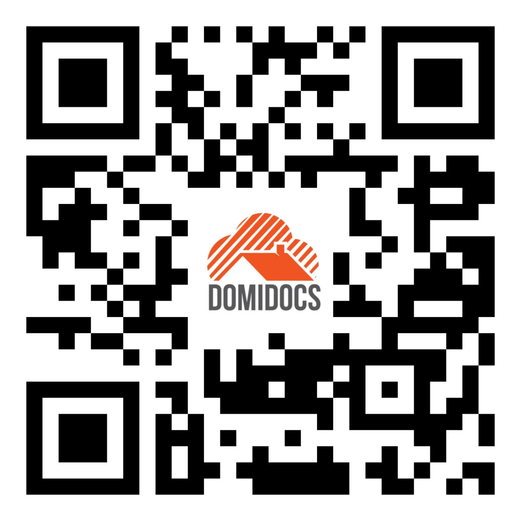 DomiDocs contact card QR code